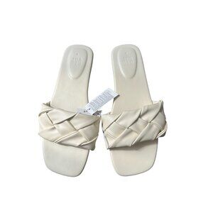 GAP Light Yellow Braided Flats Sandals Size 8 NEW with tags never worn